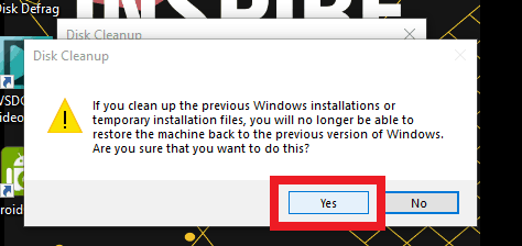 เพิ่มความเร็วให้ windows 10 confirm-disk-cleanup